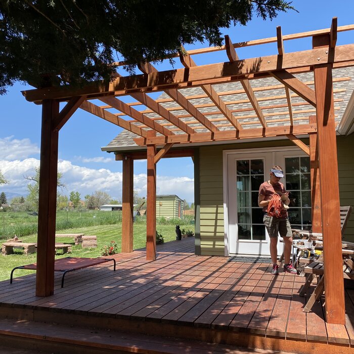 Best Redwood Outdoor Super Deck Redwood Pergola