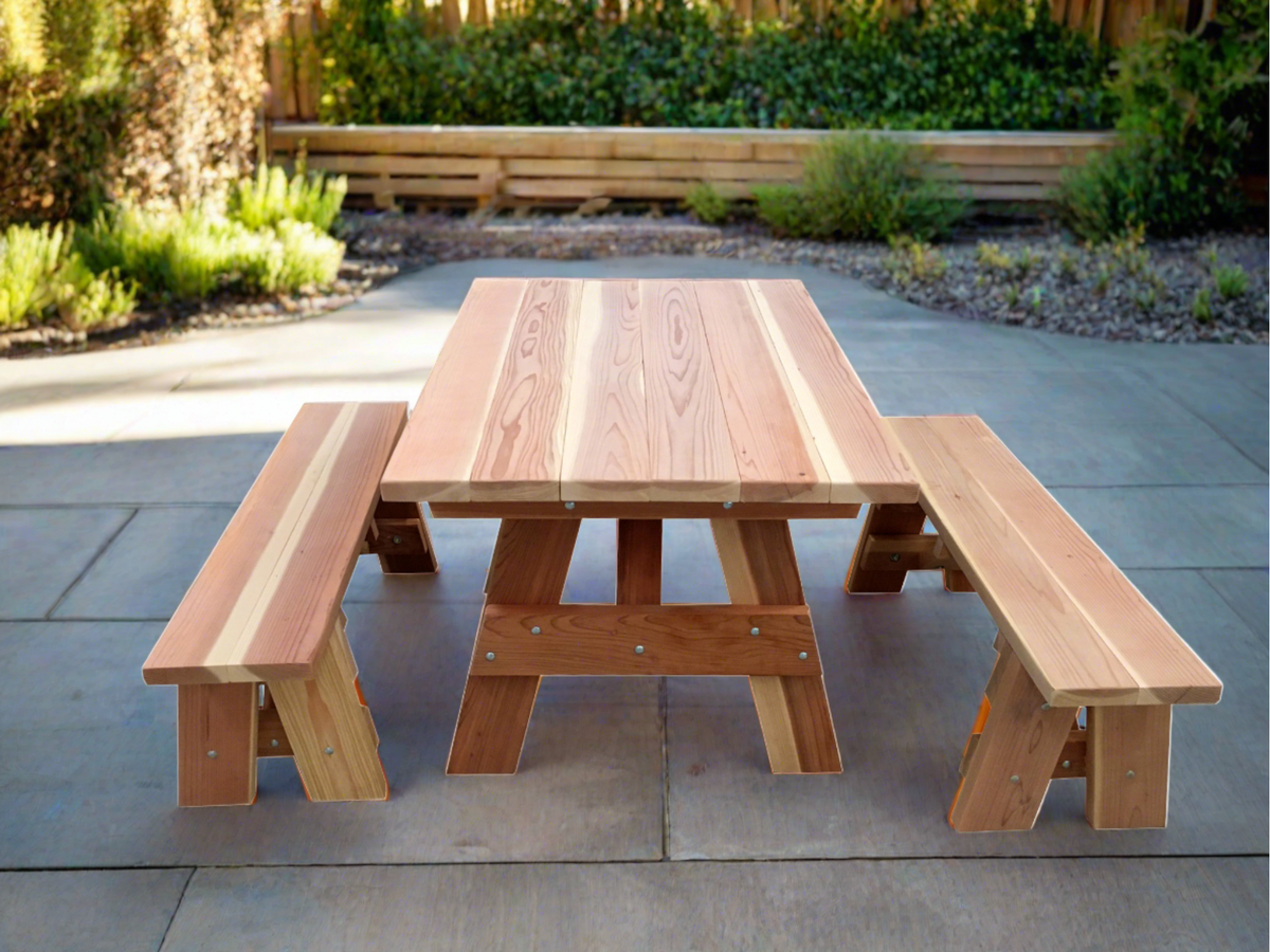 Best Redwood Outdoor Kids Redwood Picnic Table