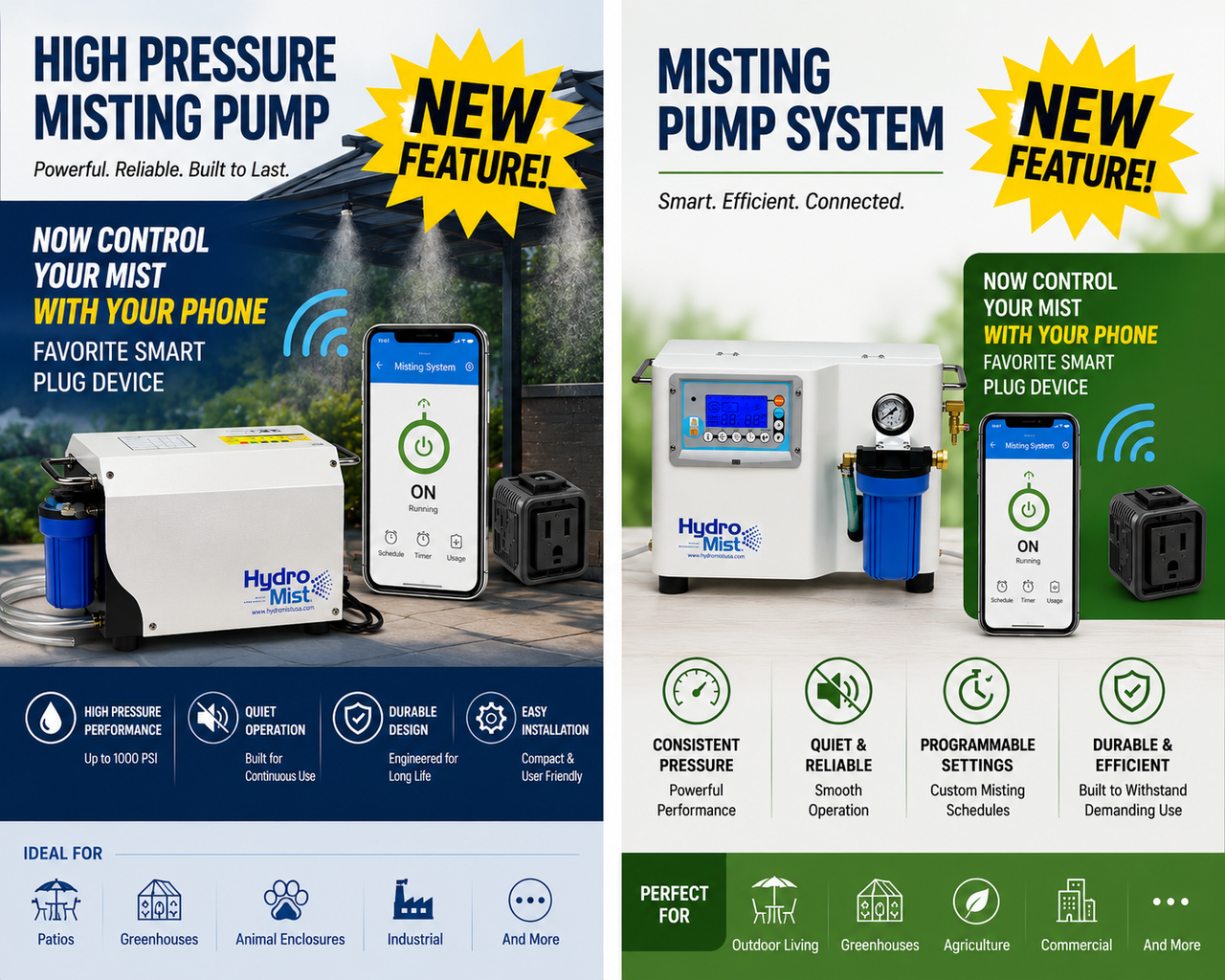HydroMist USA ProMist 100 High-Pressure Misting Pump