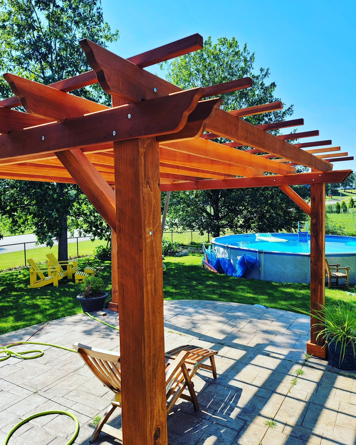Best Redwood Outdoor Super Deck Redwood Pergola