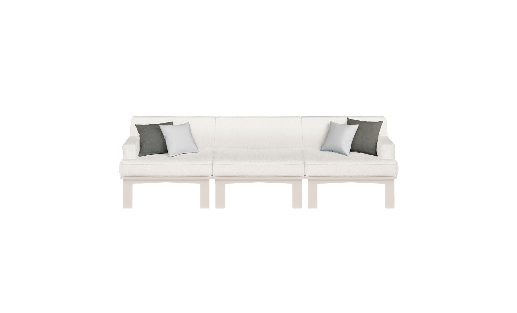 Ledge Lounger Mainstay Sectional 3-Piece Sofa