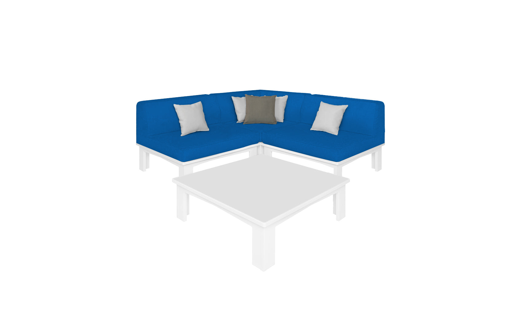 Ledge Lounger Mainstay Sectional 4-Piece Diamond Sofa Set