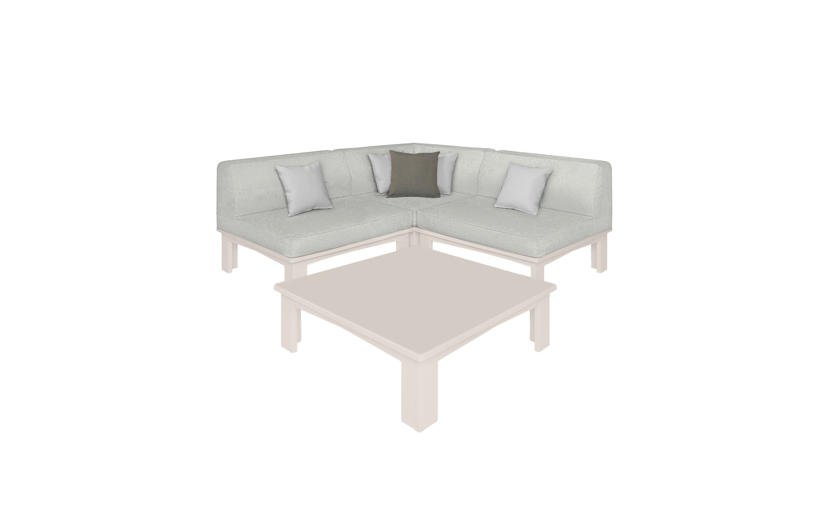 Ledge Lounger Mainstay Sectional 4-Piece Diamond Sofa Set