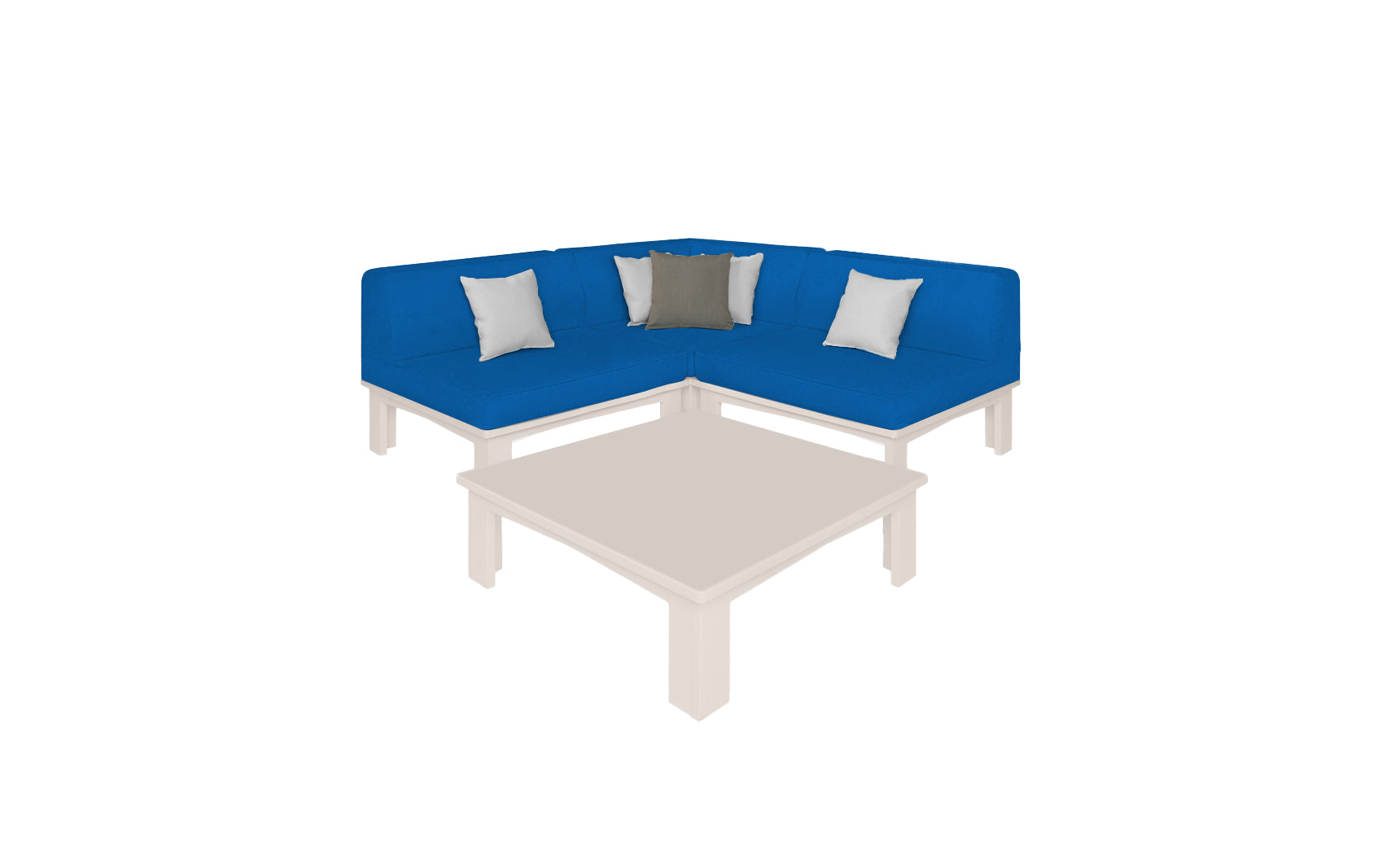 Ledge Lounger Mainstay Sectional 4-Piece Diamond Sofa Set