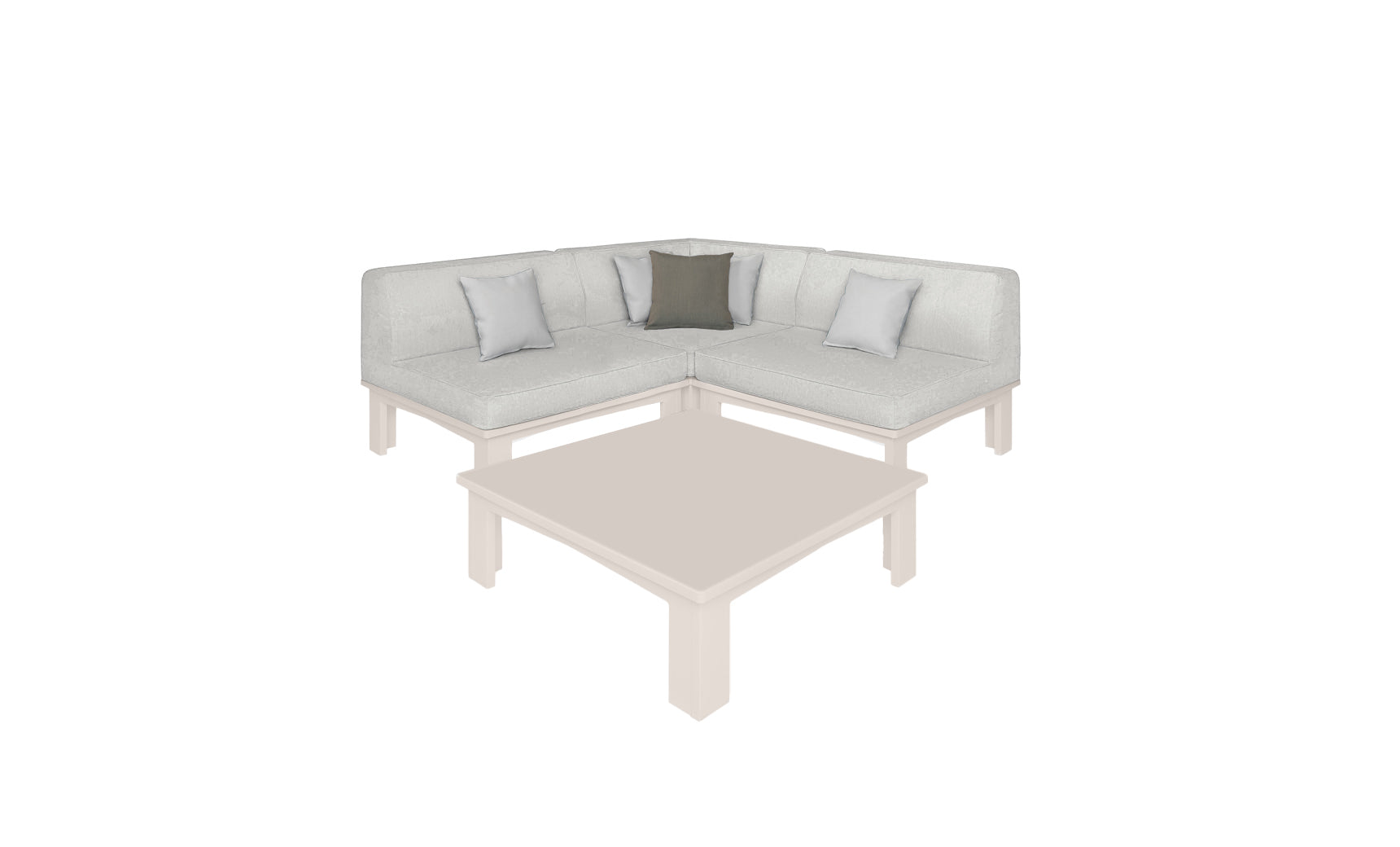 Ledge Lounger Mainstay Sectional 4-Piece Diamond Sofa Set