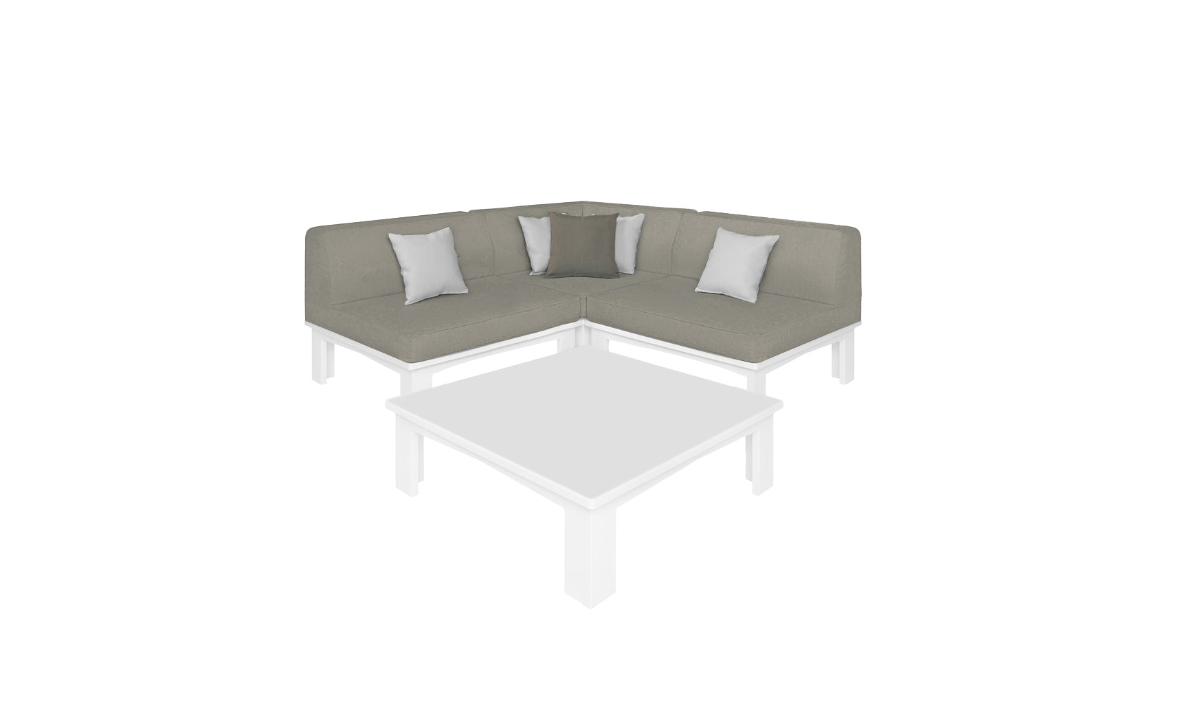 Ledge Lounger Mainstay Sectional 4-Piece Diamond Sofa Set