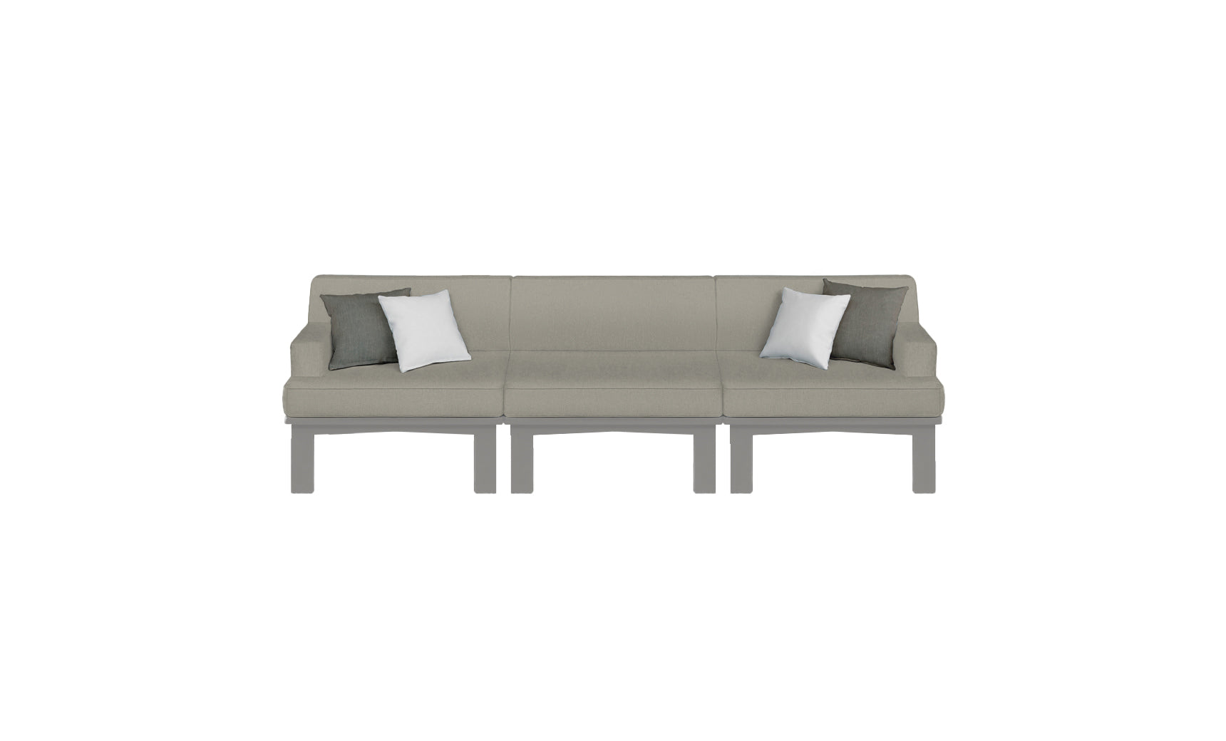 Ledge Lounger Mainstay Sectional 3-Piece Sofa