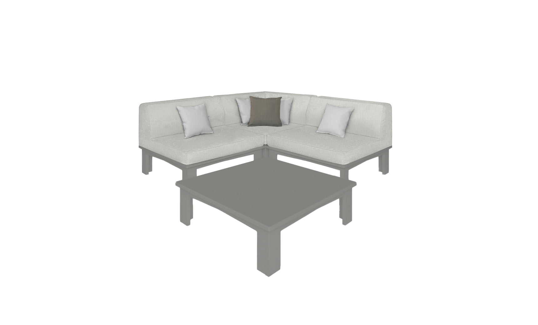 Ledge Lounger Mainstay Sectional 4-Piece Diamond Sofa Set
