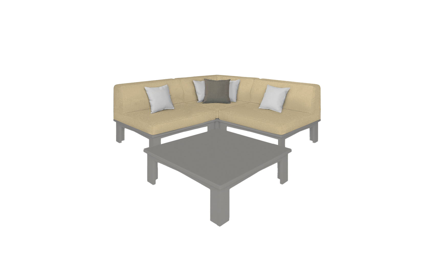 Ledge Lounger Mainstay Sectional 4-Piece Diamond Sofa Set