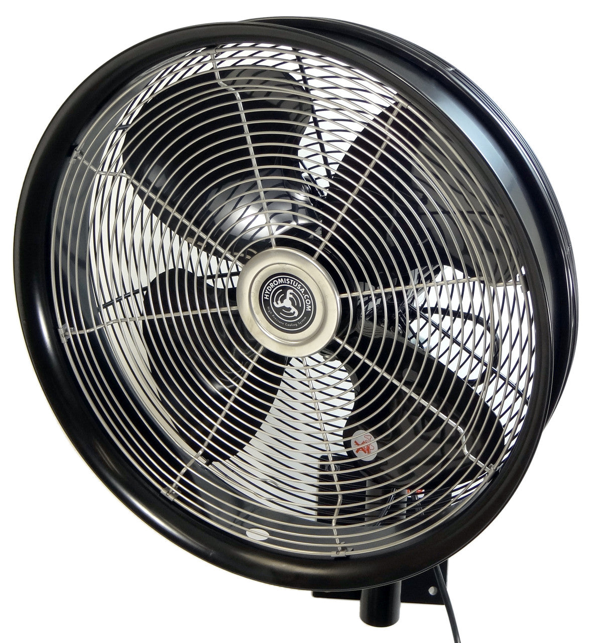 HydroMist USA DIY Mist-N-Go Pump w/ 8 Nozzle Mist Line Kit and 18-Inch Outdoor-Rated Fan Bundle