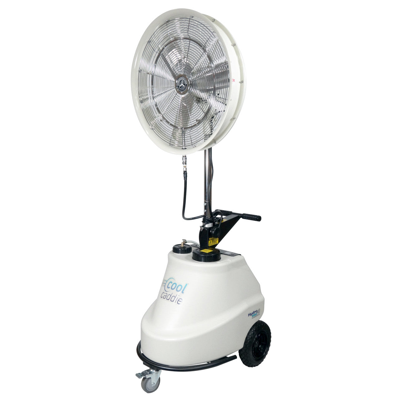 HydroMist USA Cool Caddie Self-Contained Portable 1000 PSI Misting Fan - 24" Fan Head Model