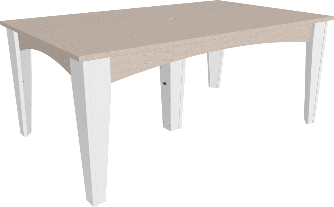 LuxCraft 44″ × 72″ Island Dining Table Set