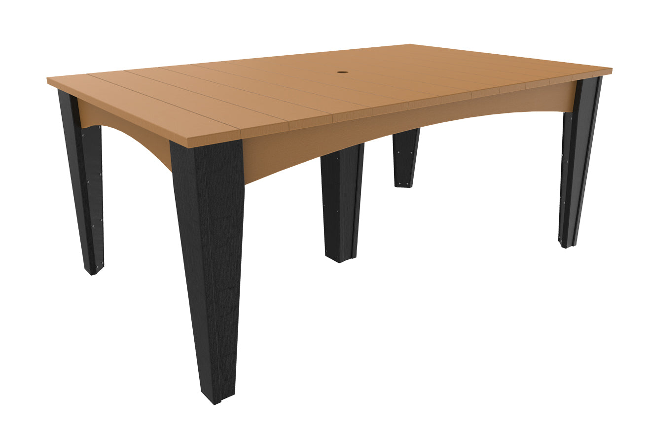LuxCraft 44″ × 72″ Island Dining Table Set