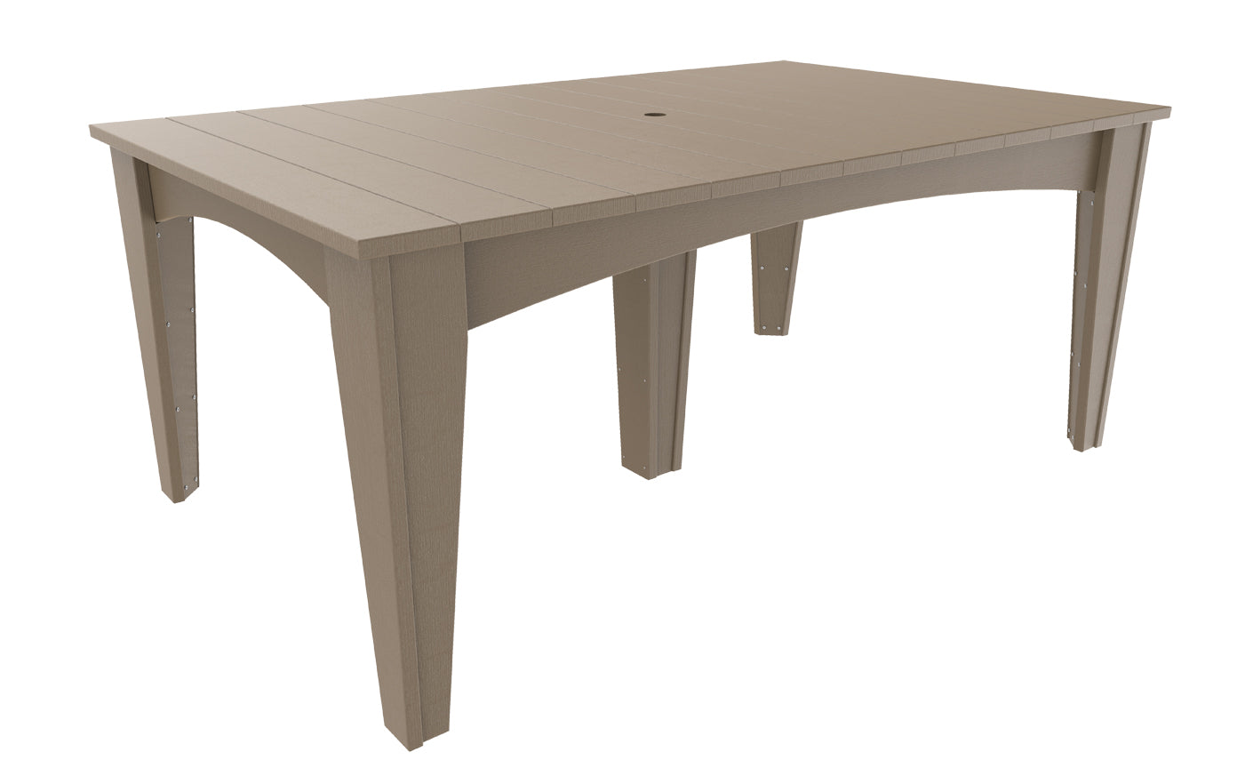 LuxCraft 44″ × 72″ Island Dining Table Set