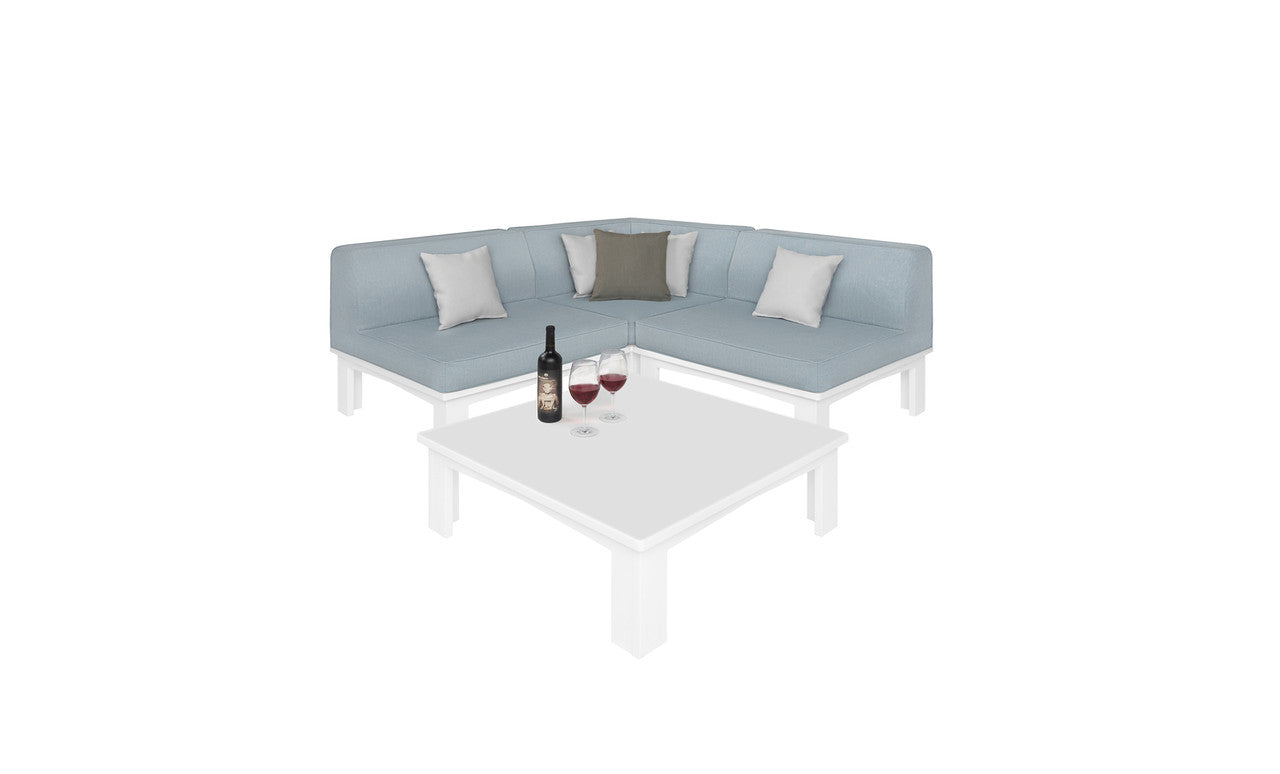 Ledge Lounger Mainstay Sectional 4-Piece Diamond Sofa Set