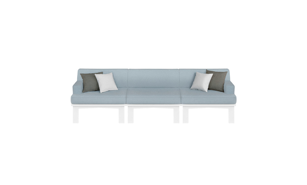 Ledge Lounger Mainstay Sectional 3-Piece Sofa