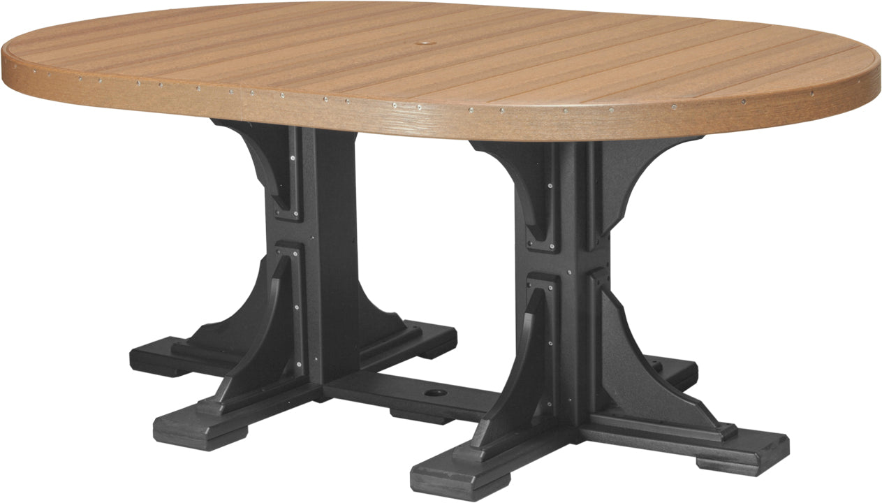 LuxCraft Deluxe Poly 4′ × 6′ Oval Table Set 3