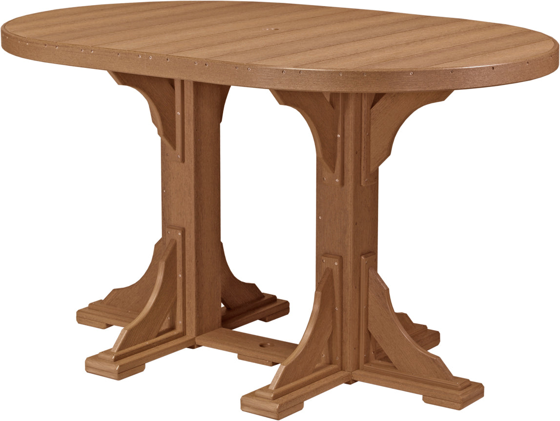 LuxCraft Deluxe Poly 4′ × 6′ Oval Table Set 1