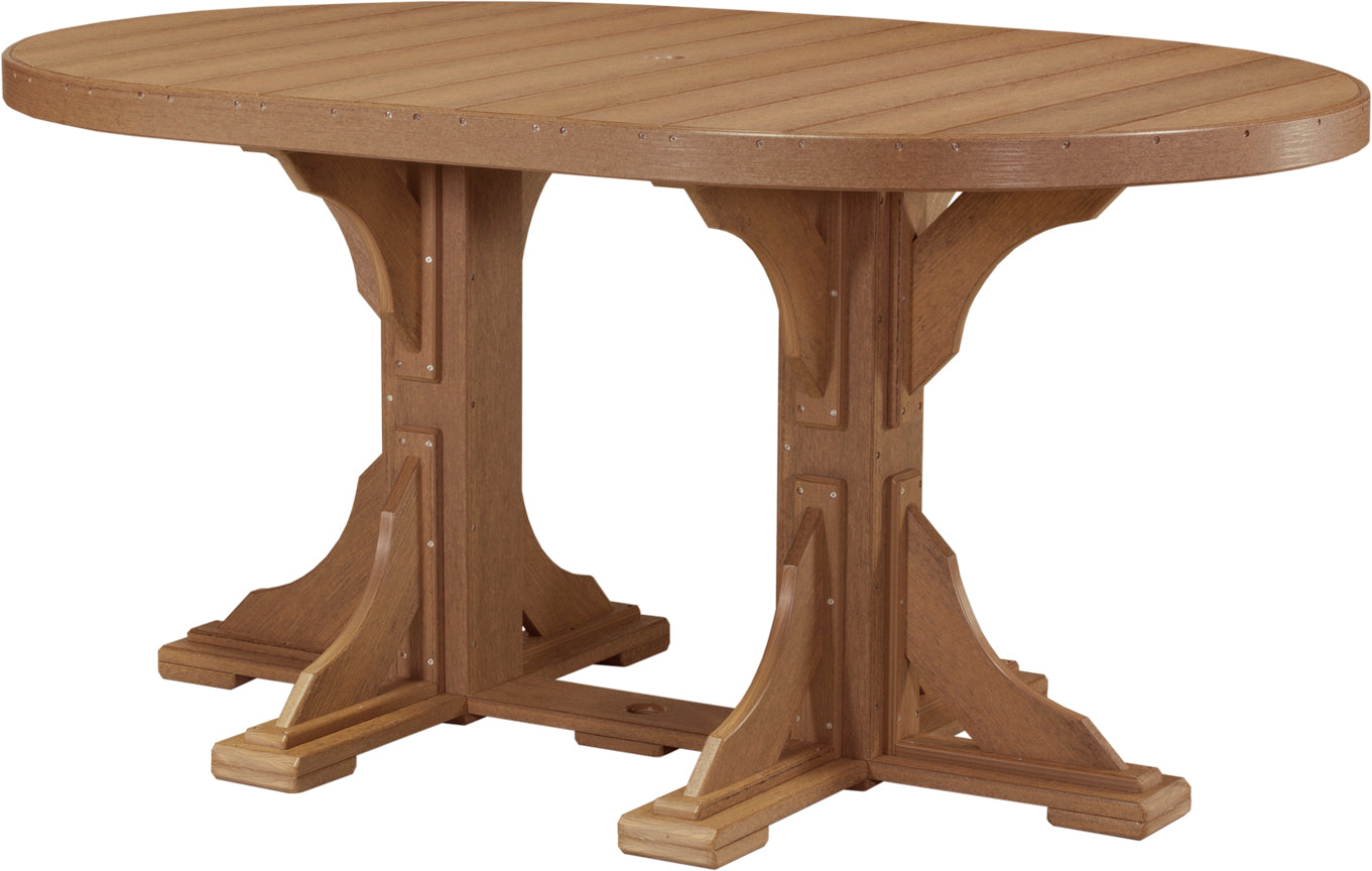 LuxCraft Deluxe Poly 4′ × 6′ Oval Table Set 1