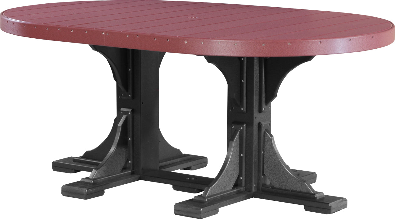 LuxCraft Deluxe Poly 4′ × 6′ Oval Table Set 3