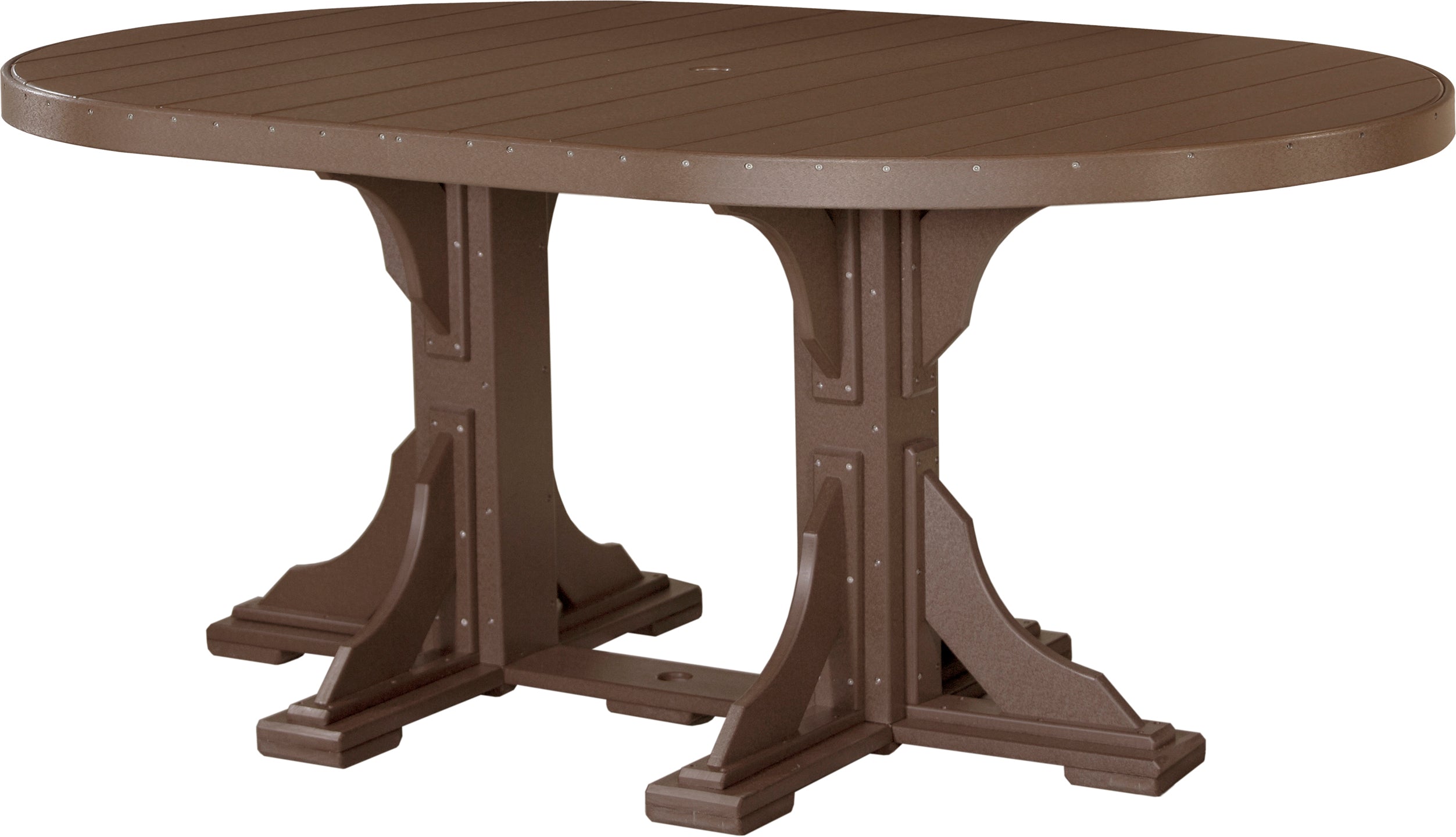 LuxCraft Deluxe Poly 4′ × 6′ Oval Table Set 1
