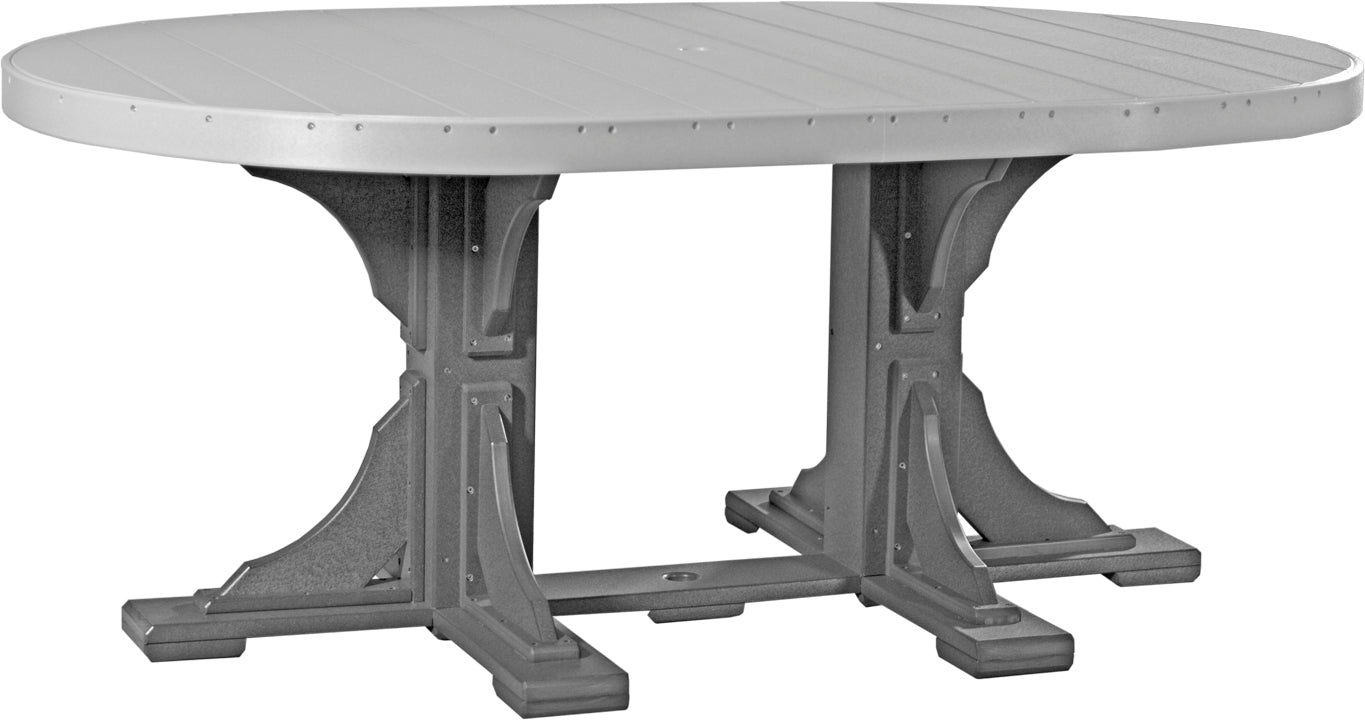 LuxCraft Deluxe Poly 4′ × 6′ Oval Table Set 3