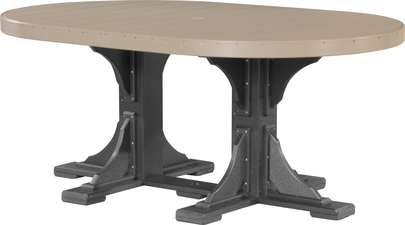 LuxCraft Deluxe Poly 4′ × 6′ Oval Table Set 3