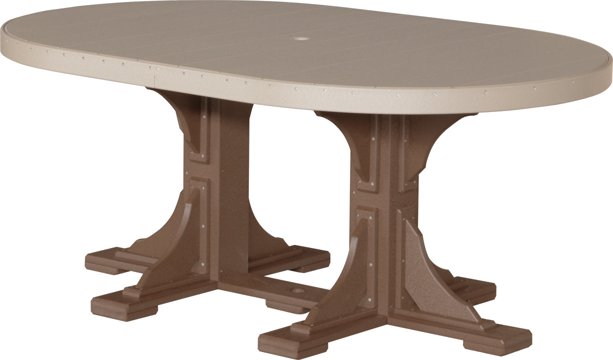 LuxCraft Deluxe Poly 4′ × 6′ Oval Table Set 3