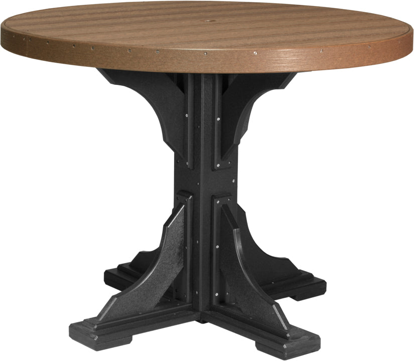 LuxCraft Deluxe Poly 48″ Round Table Set 2
