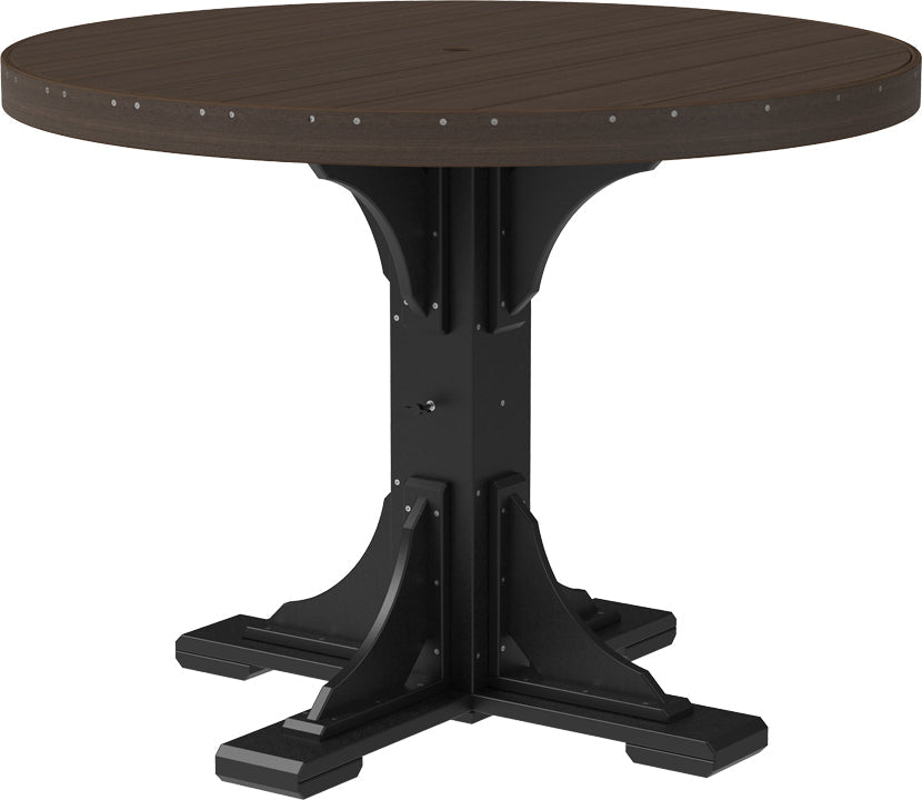 LuxCraft Deluxe Poly 48″ Round Table Set 2