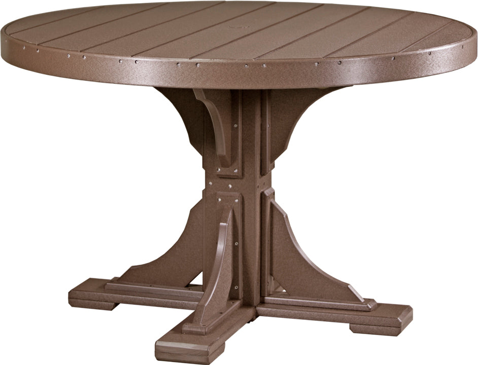 LuxCraft Deluxe Poly 48″ Round Table Set 2