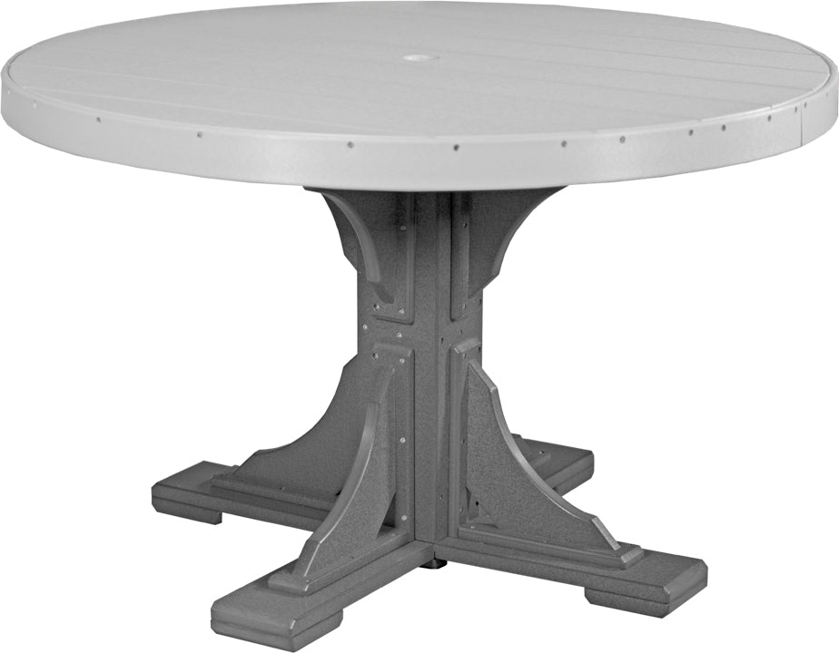 LuxCraft Deluxe Poly 48″ Round Table Set 2