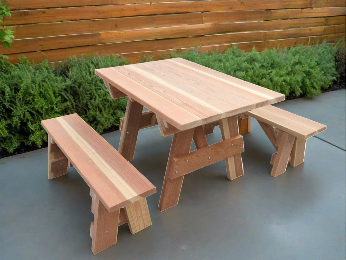 Best Redwood Outdoor Kids Redwood Picnic Table