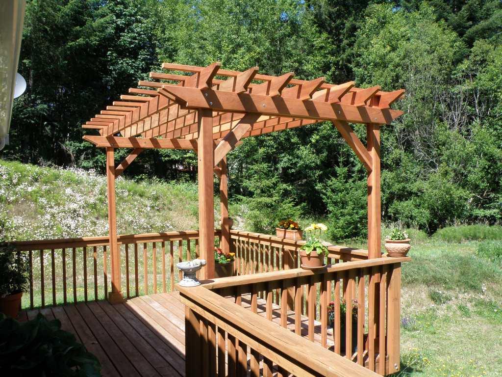 Best Redwood Outdoor Super Deck Redwood Pergola