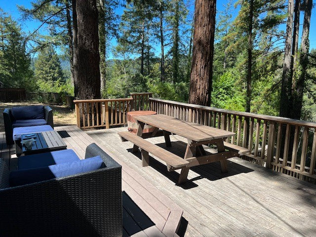 Best Redwood Super Deck Redwood Picnic Table