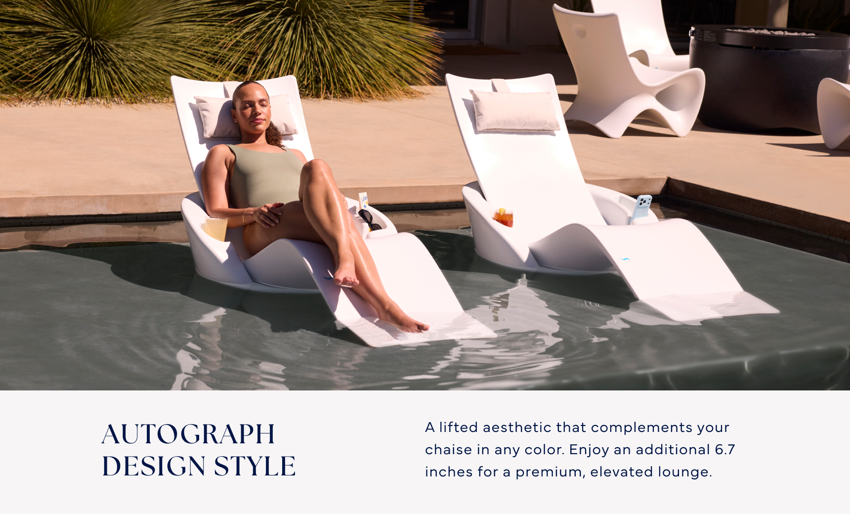 Ledge Lounger Autograph Chaise Island Lounge Set