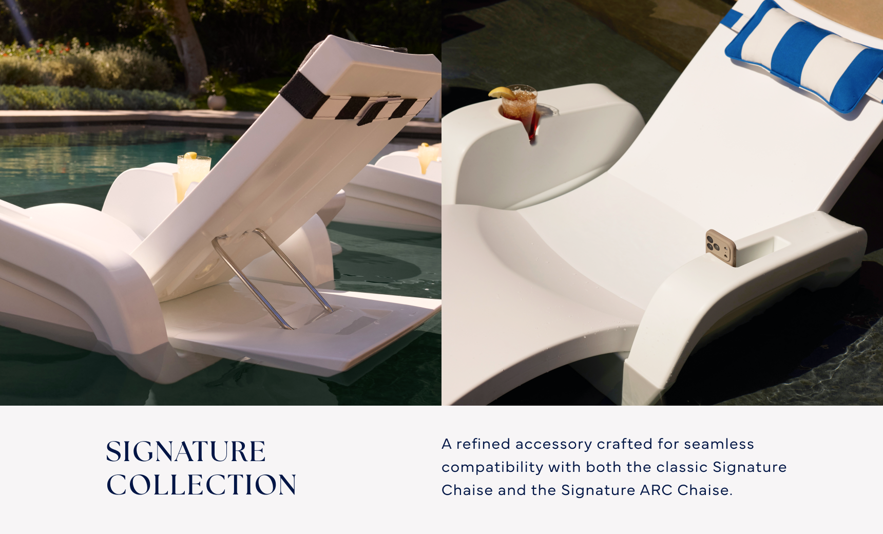 Ledge Lounger Signature Chaise Armrest Console - 2 Pack