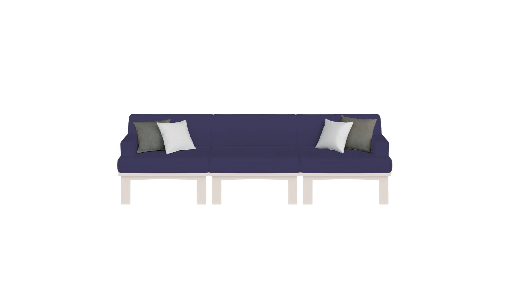 Ledge Lounger Mainstay Sectional 3-Piece Sofa