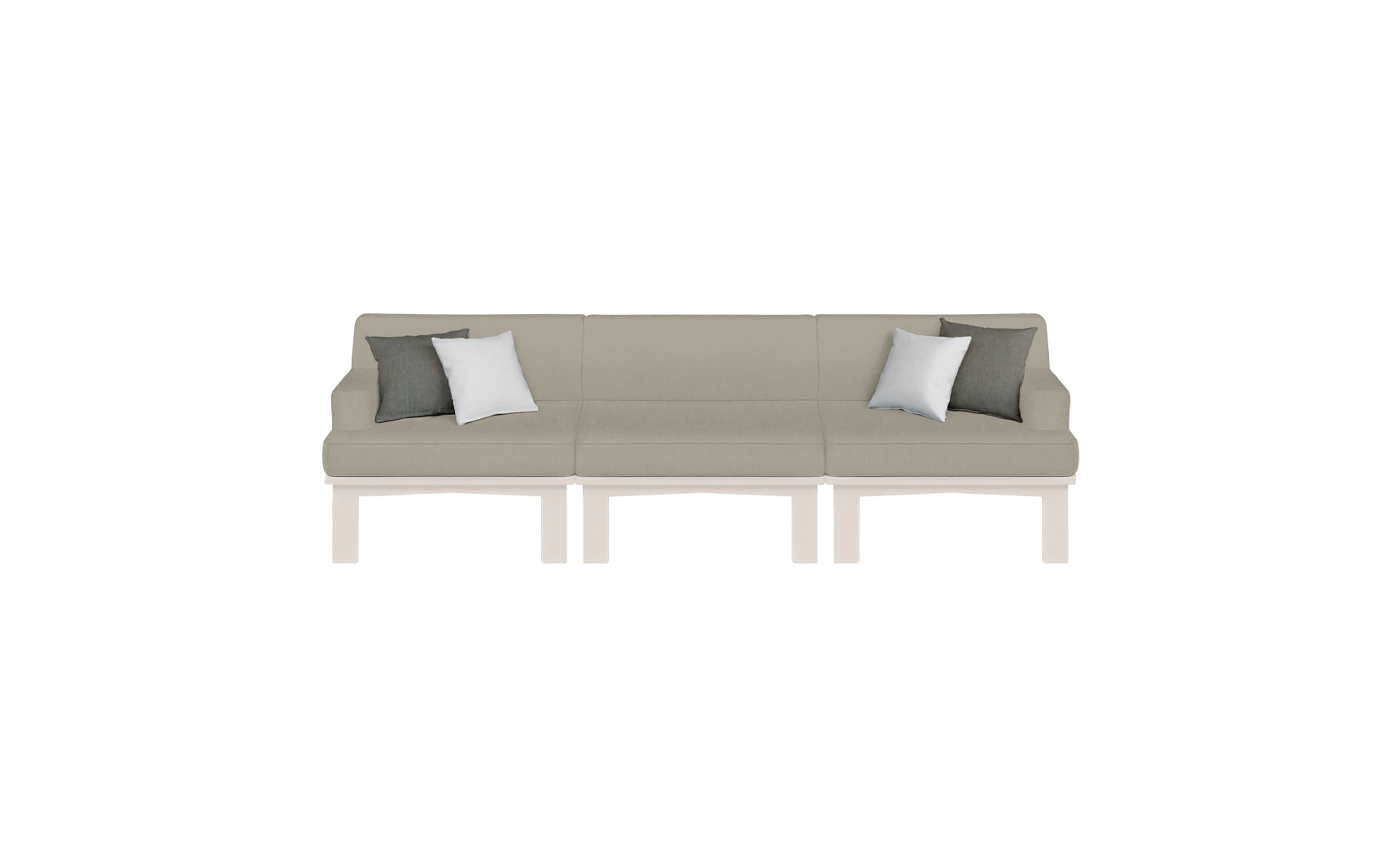 Ledge Lounger Mainstay Sectional 3-Piece Sofa