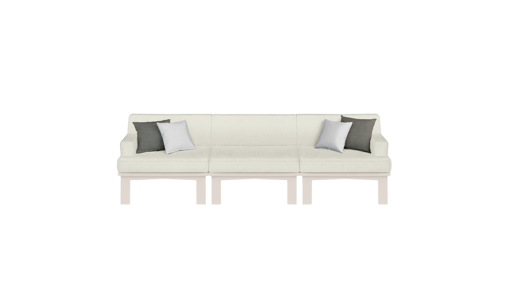Ledge Lounger Mainstay Sectional 3-Piece Sofa