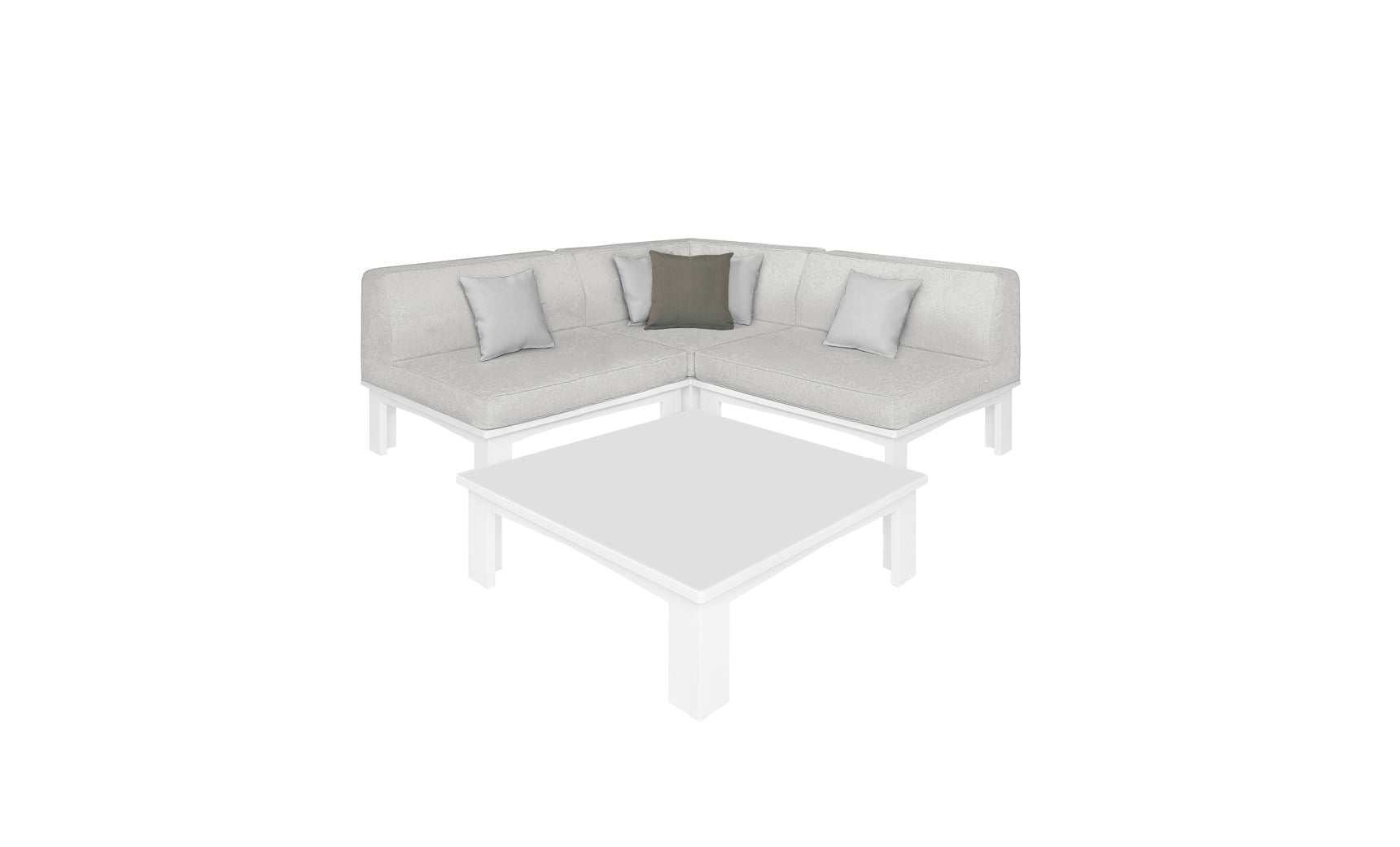 Ledge Lounger Mainstay Sectional 4-Piece Diamond Sofa Set