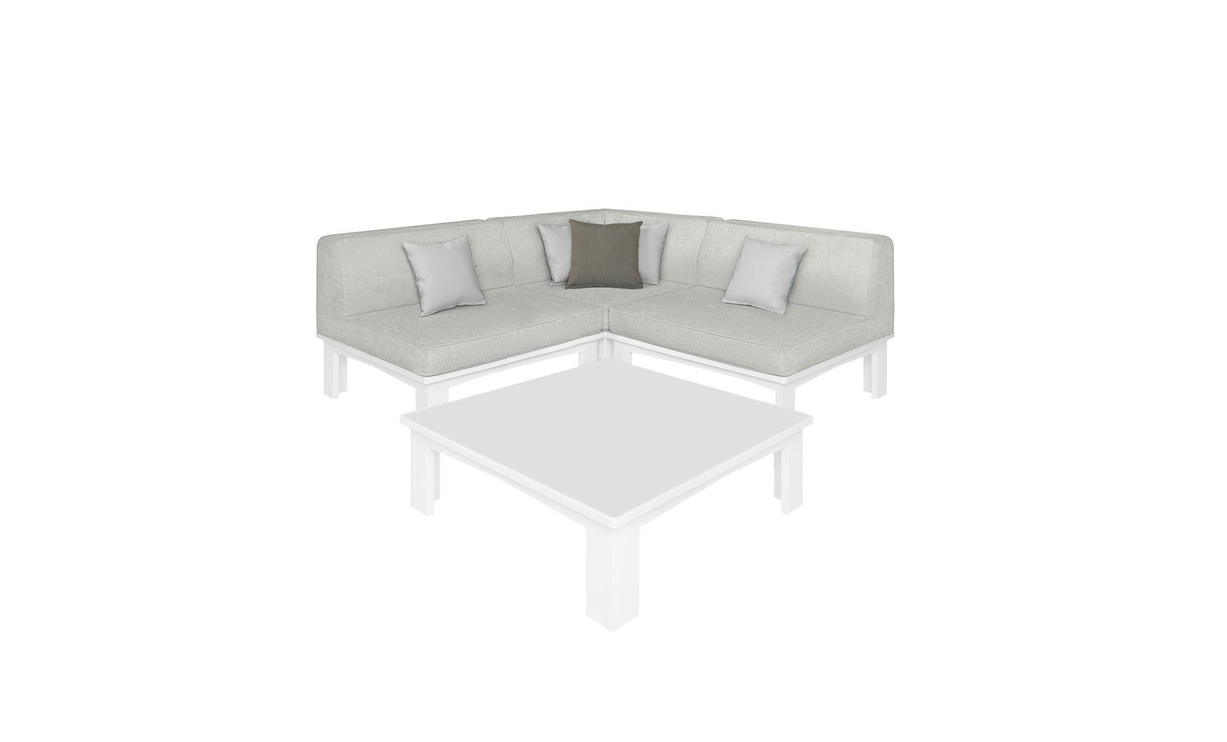 Ledge Lounger Mainstay Sectional 4-Piece Diamond Sofa Set