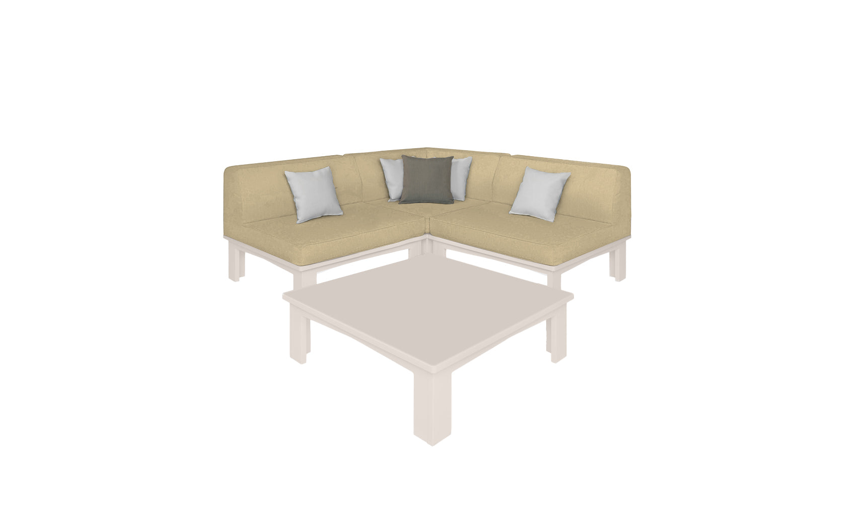 Ledge Lounger Mainstay Sectional 4-Piece Diamond Sofa Set