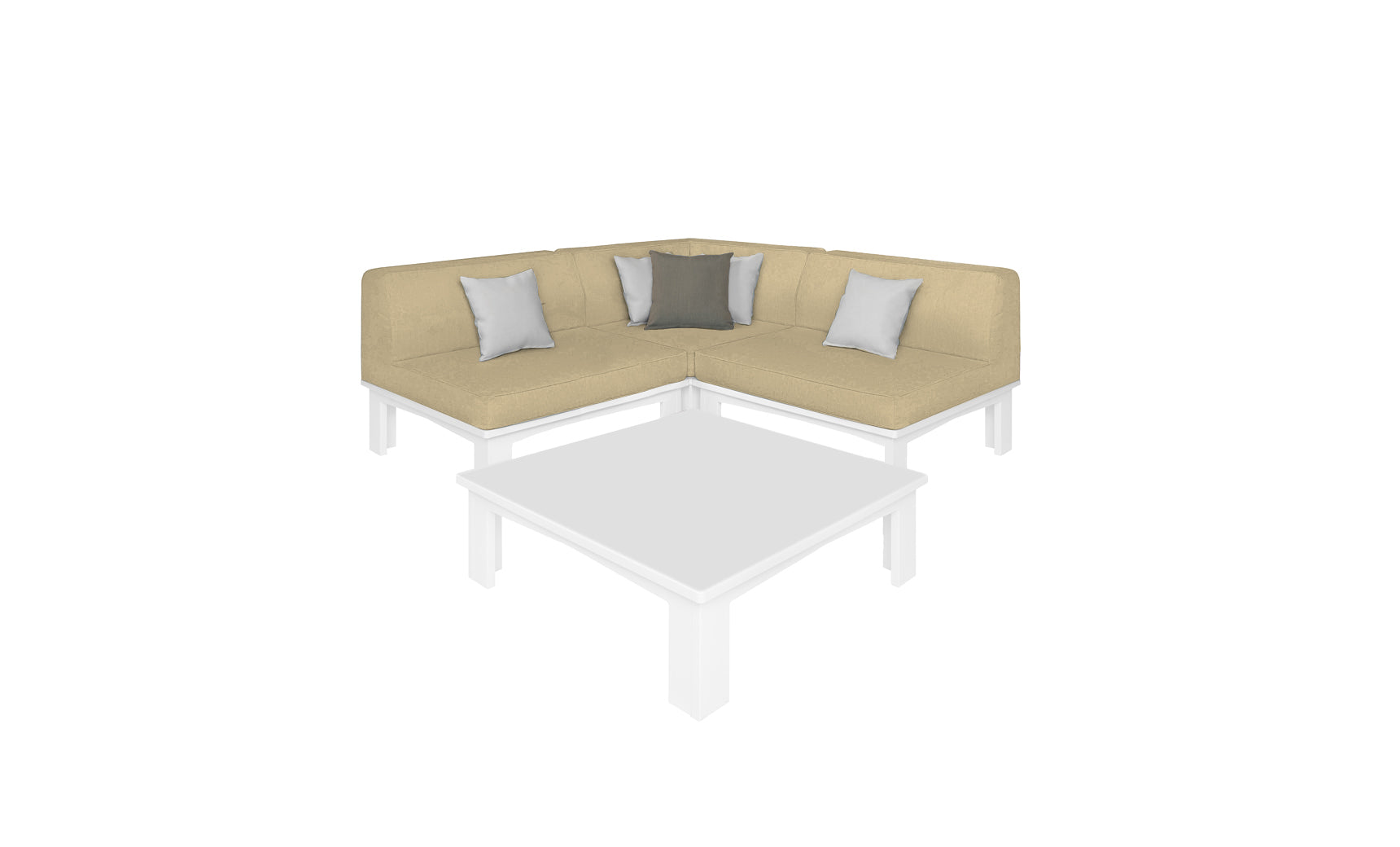 Ledge Lounger Mainstay Sectional 4-Piece Diamond Sofa Set