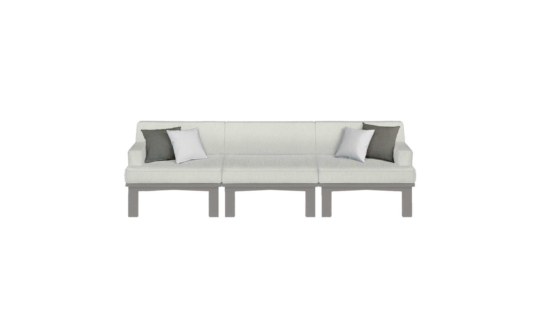 Ledge Lounger Mainstay Sectional 3-Piece Sofa