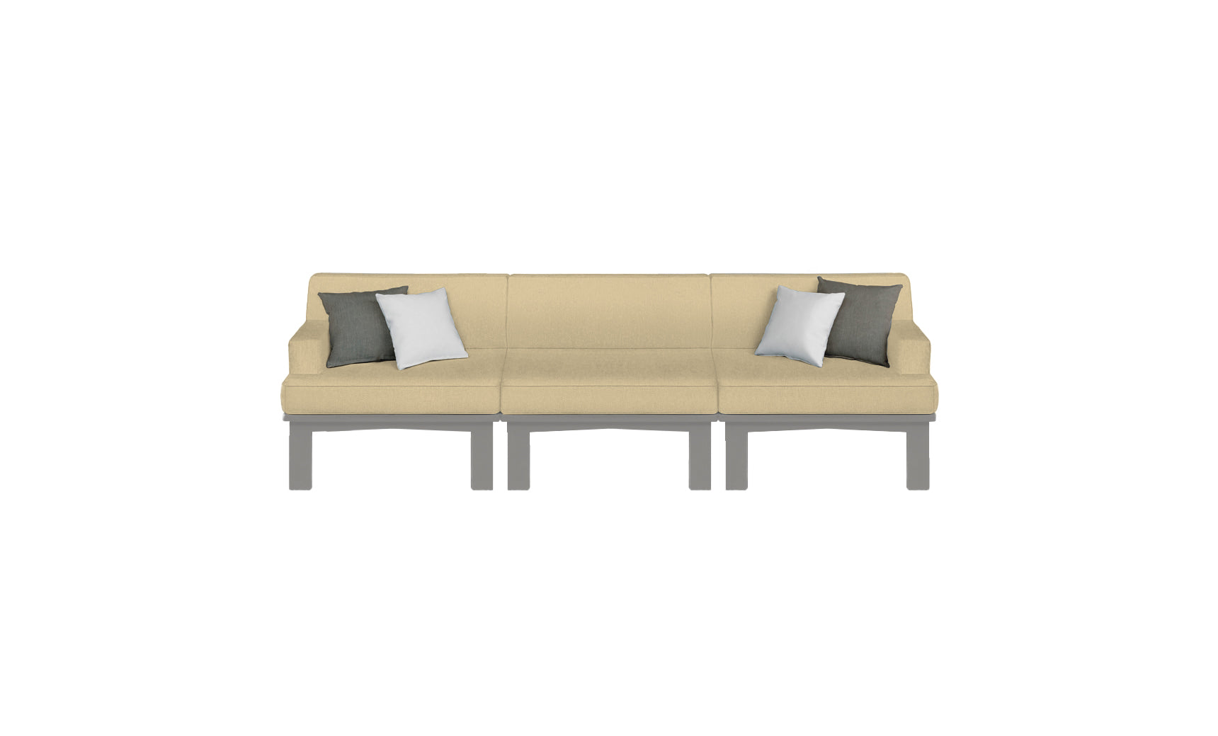 Ledge Lounger Mainstay Sectional 3-Piece Sofa