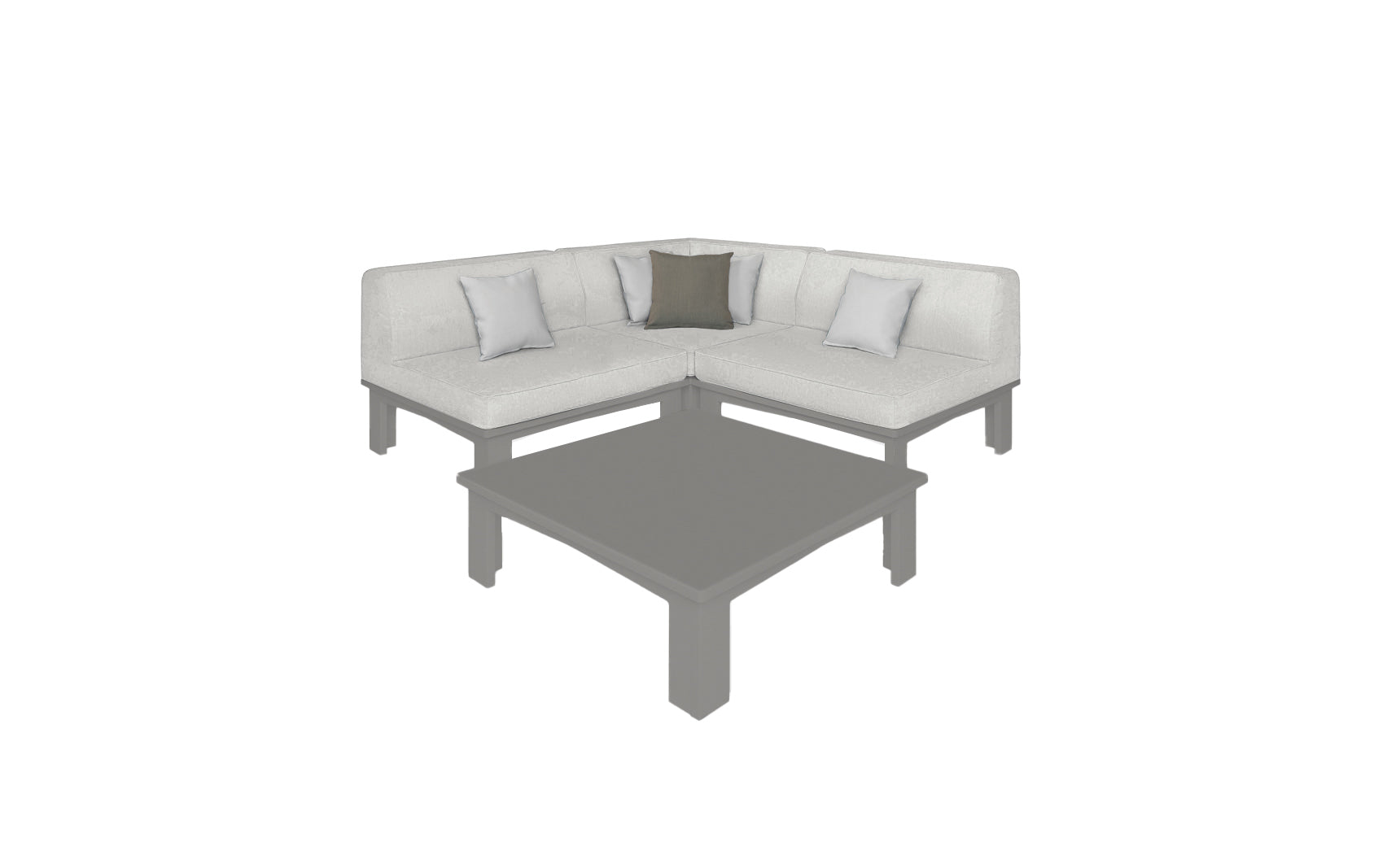Ledge Lounger Mainstay Sectional 4-Piece Diamond Sofa Set