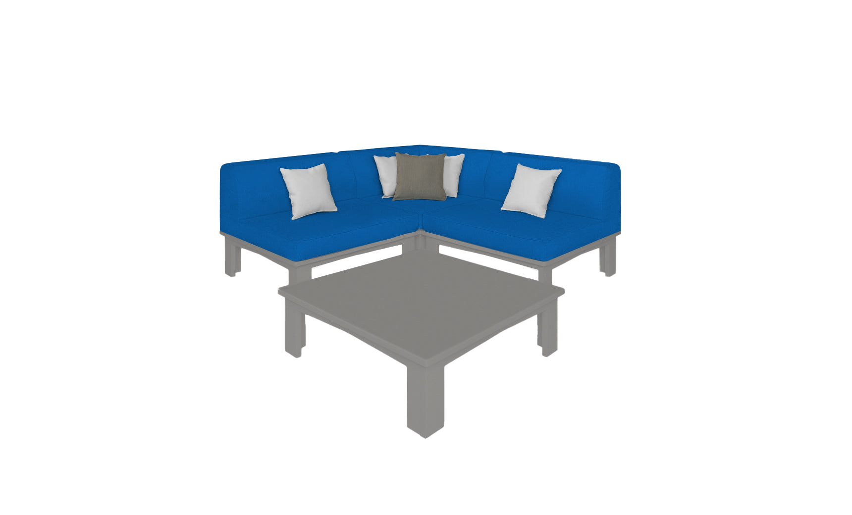 Ledge Lounger Mainstay Sectional 4-Piece Diamond Sofa Set