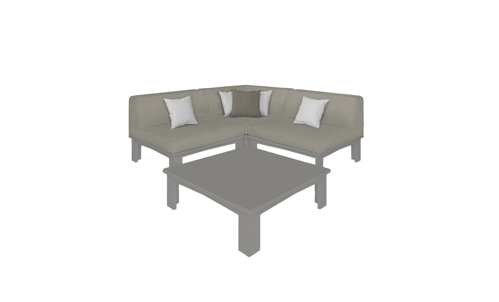 Ledge Lounger Mainstay Sectional 4-Piece Diamond Sofa Set