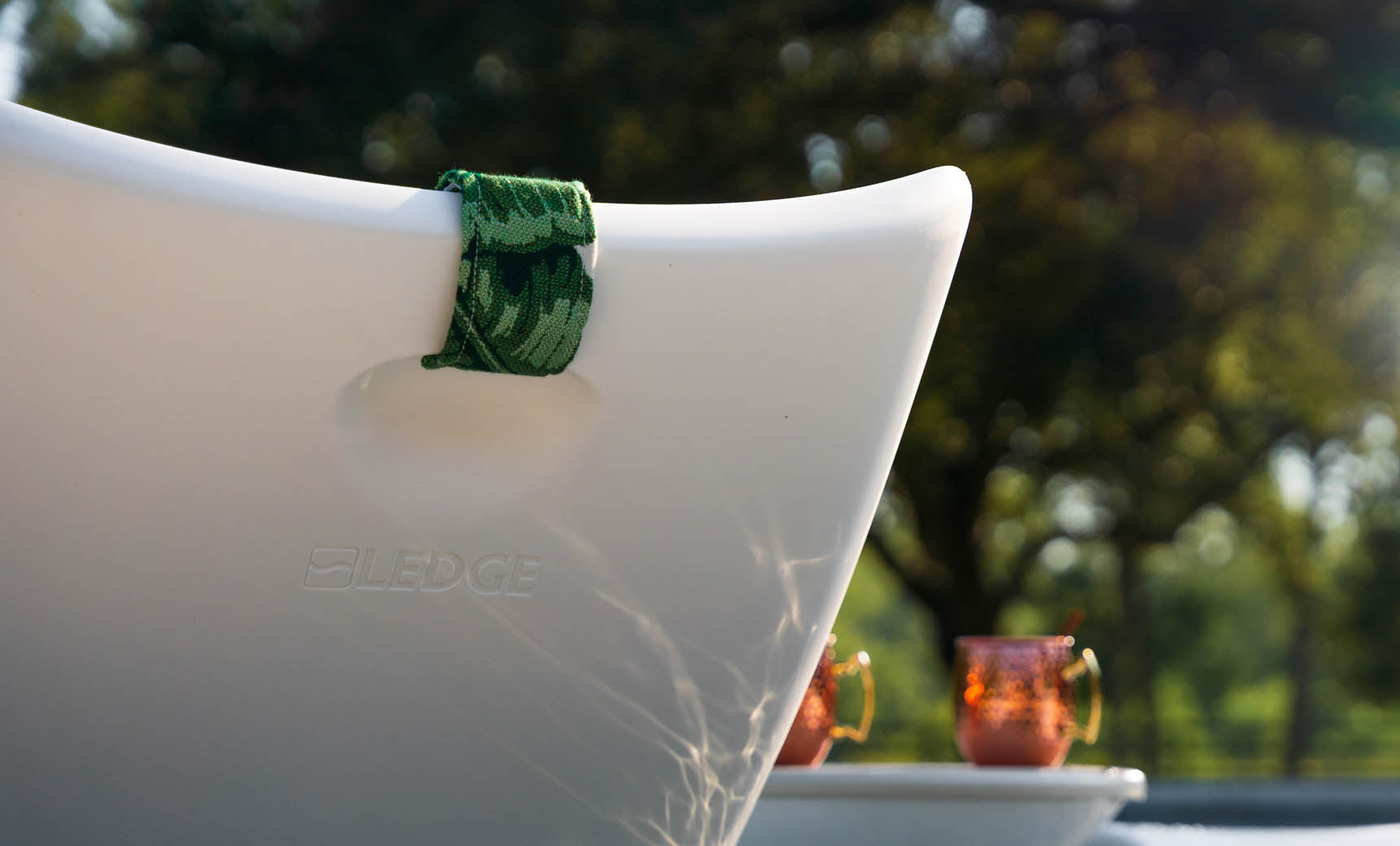 Ledge Lounger Autograph Resort In-Pool Chair, Side Table, and Pillow Bundle